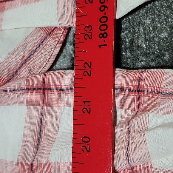 TIMBERLAND PLAID SLIM-FIT XL POCKET LONG-SLEEVED BUTTON DOWN WESTERN SHIRT - Picture 8 of 15